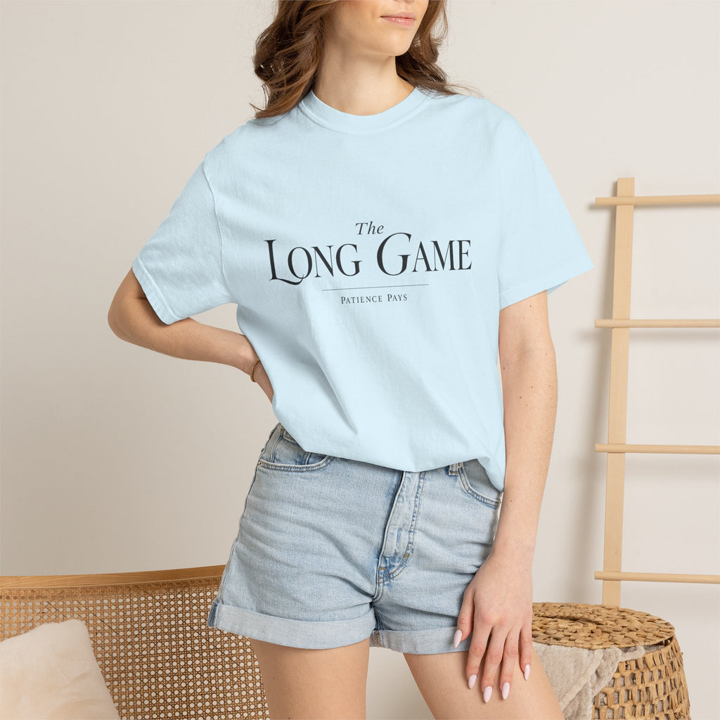 The Long Game T-Shirt — Minimalist Script Tee