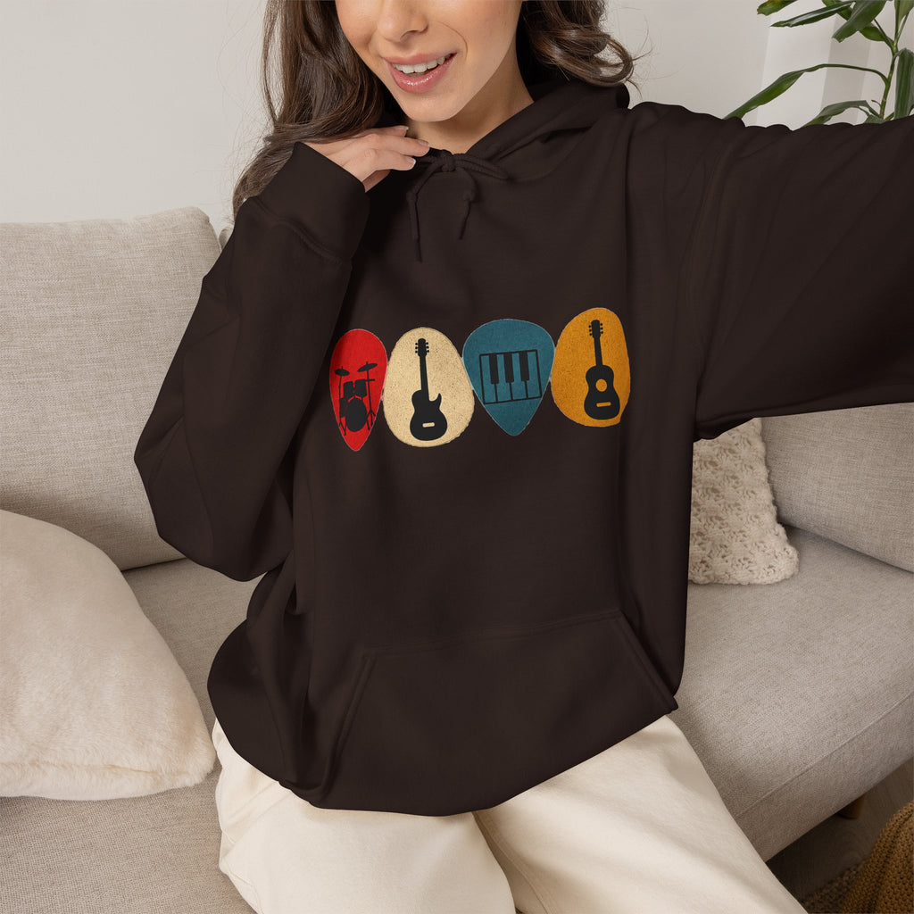 Guitar Picks Graphic Hoodie