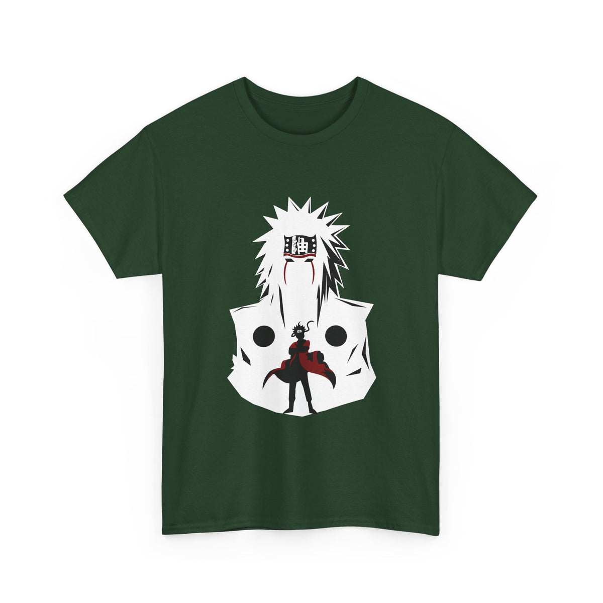 Anime Shadow Warrior T-Shirt — Silhouette Battle Graphic Tee