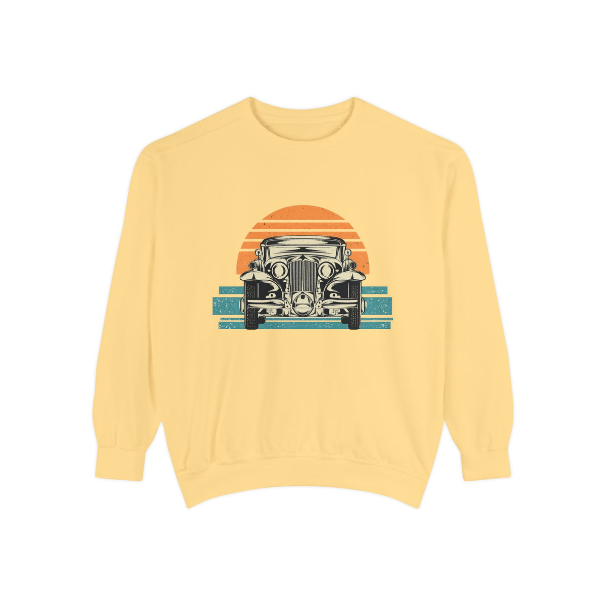 Vintage Car Sunset Sweatshirt