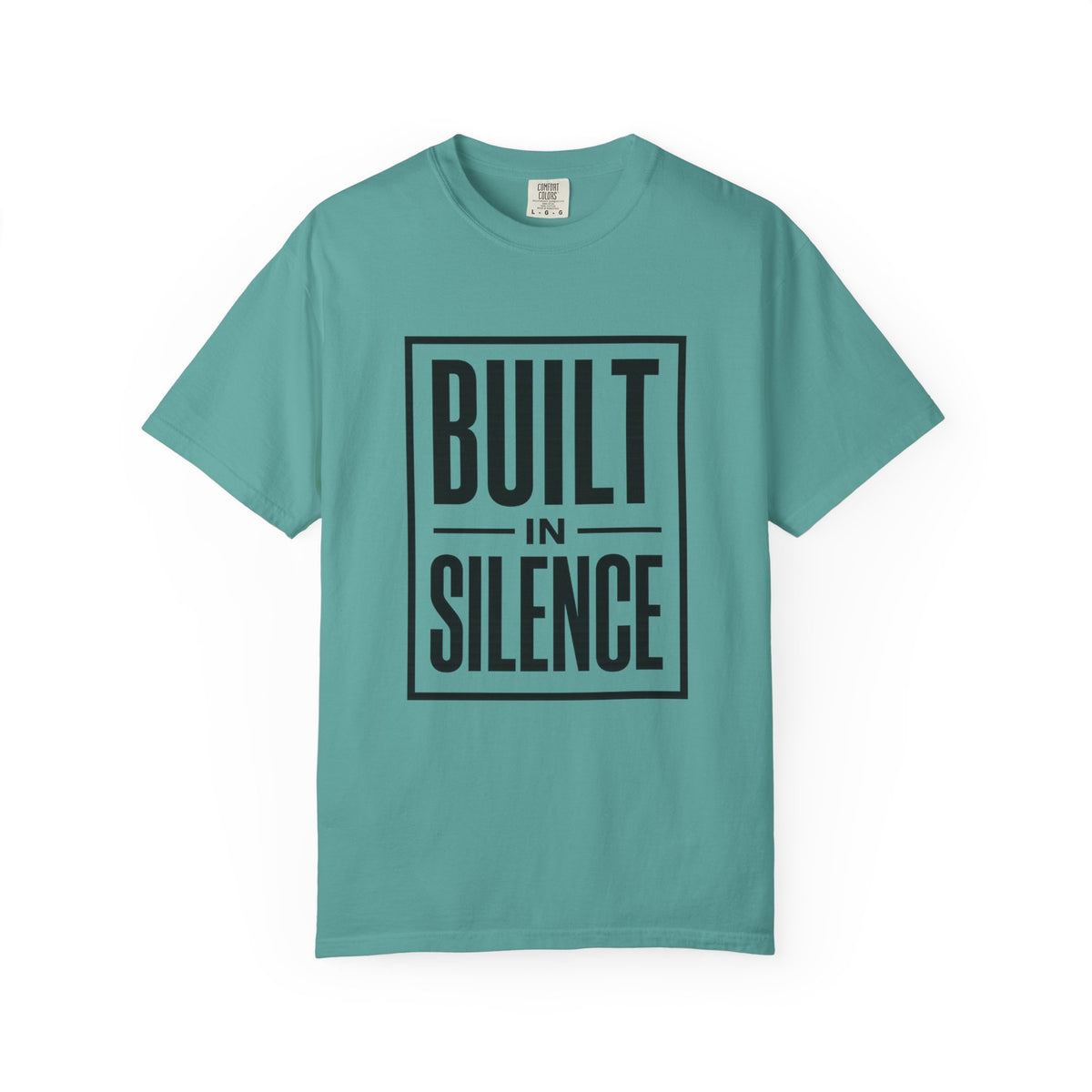 Built In Silence T-Shirt — Minimalist Bold Typography Tee