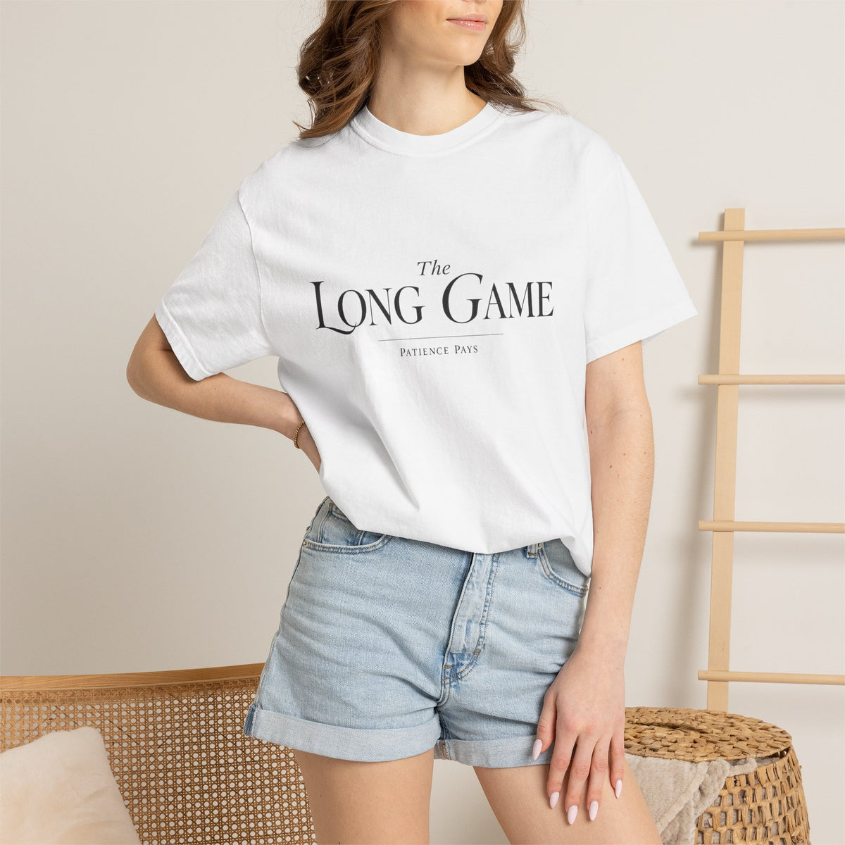 The Long Game T-Shirt — Minimalist Script Tee
