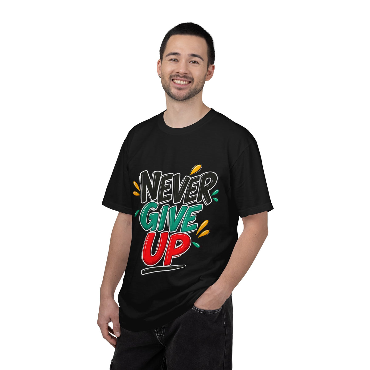 Never Give Up T-Shirt — Motivational Graphic Tee