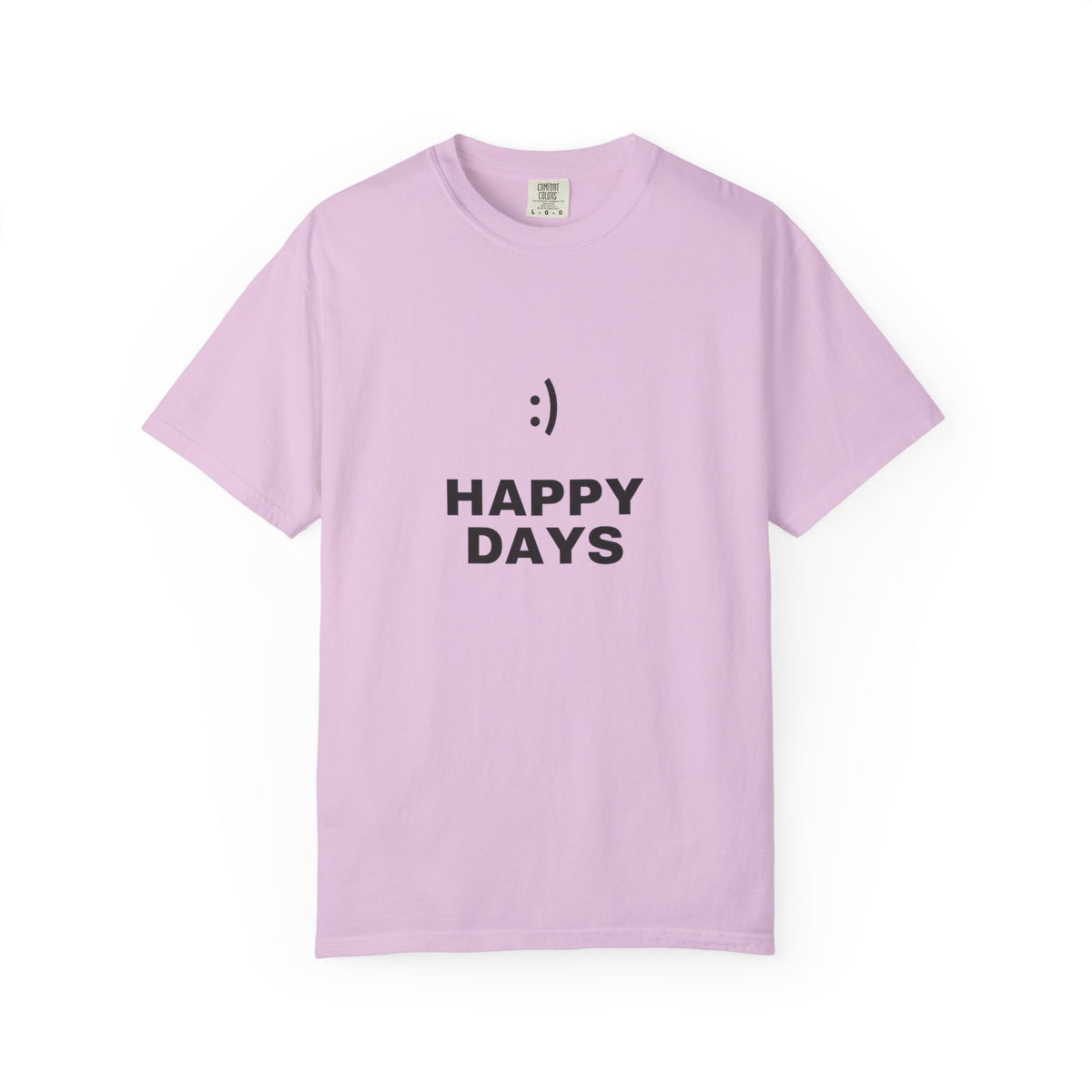 Happy Days T-Shirt — Minimal Smiley Graphic Tee
