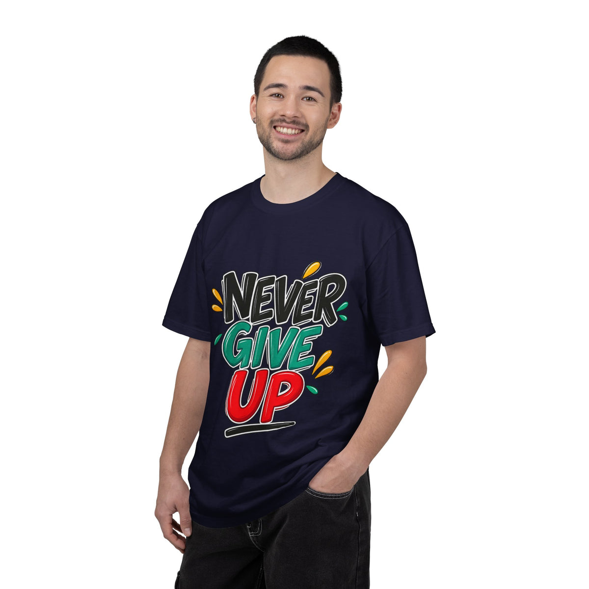 Never Give Up T-Shirt — Motivational Graphic Tee