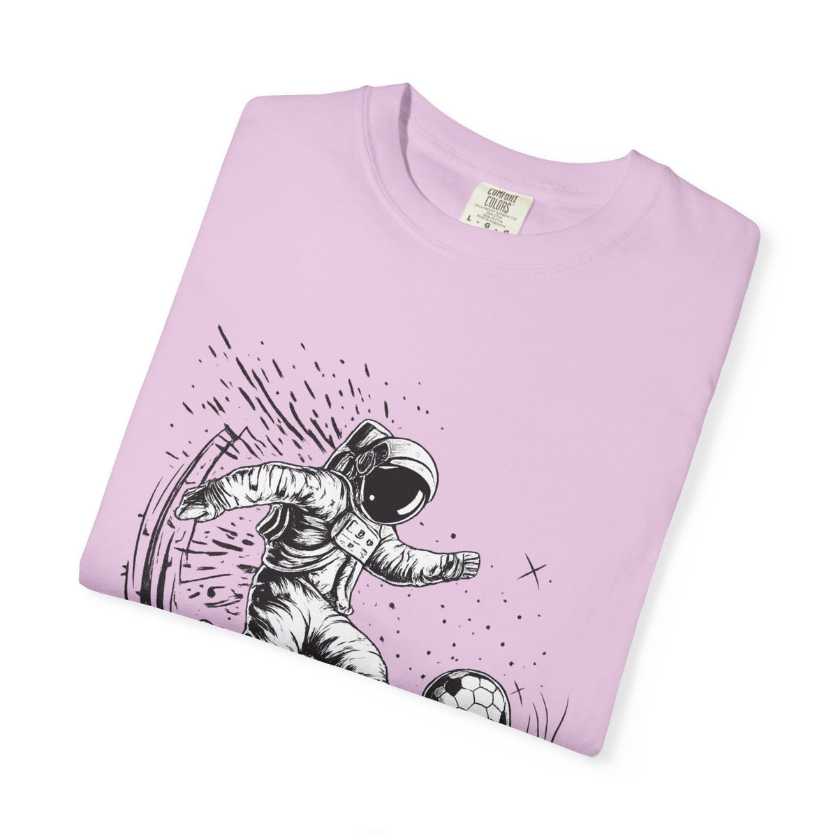 Astronaut Soccer T-Shirt — Space Football Graphic Tee