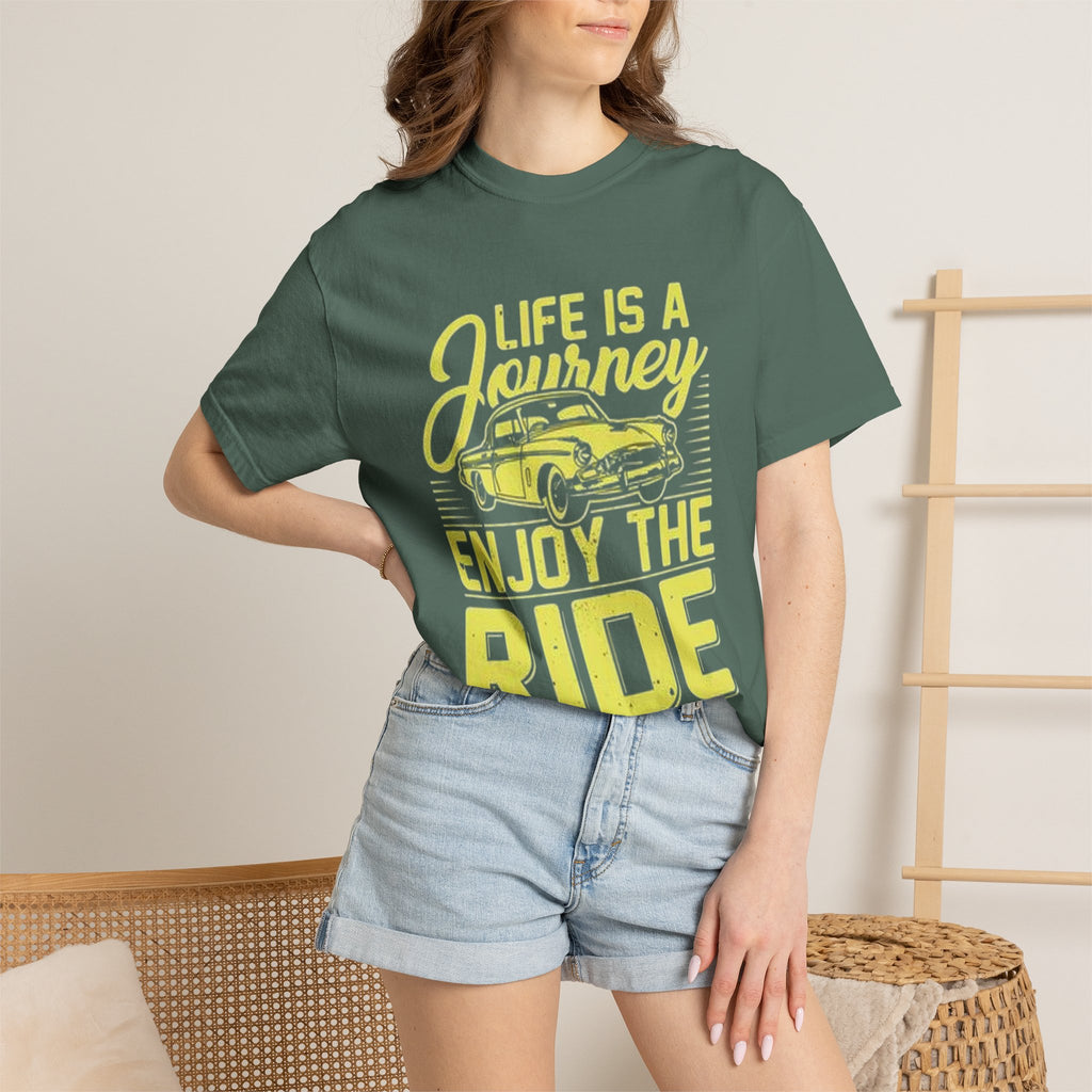 Enjoy The Ride T-Shirt — 'Life Is A Journey' Vintage Car Tee