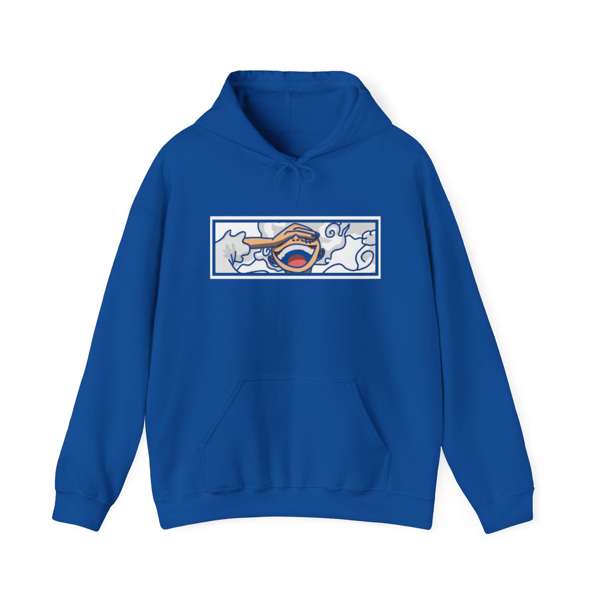 Laughing Mouth Graphic Hoodie — Anime Smile Streetwear Hoodie