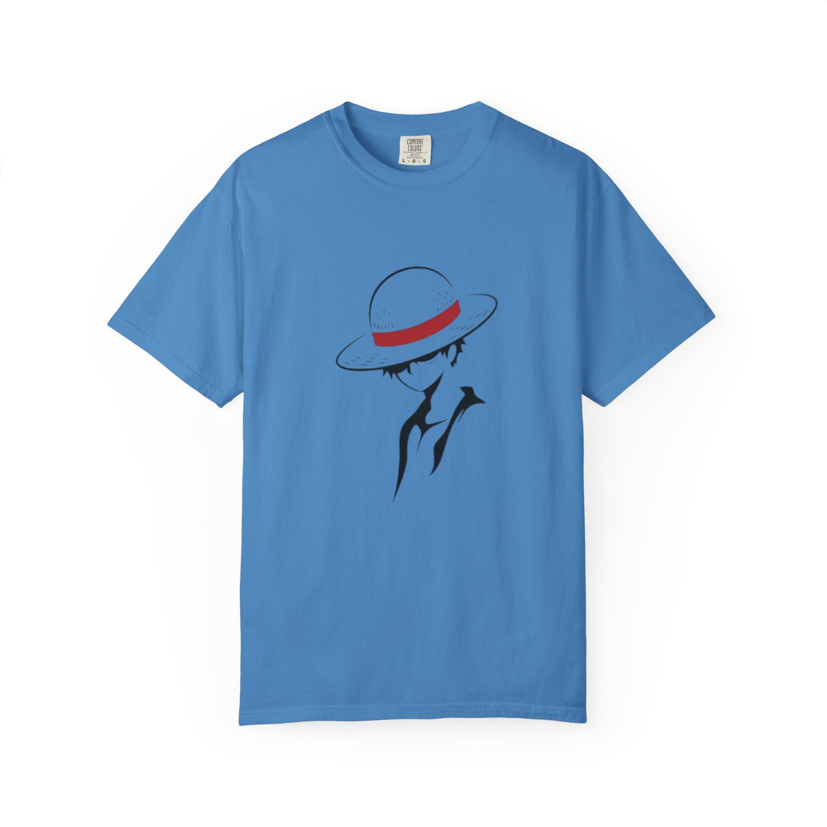 Minimal Straw Hat Silhouette T-Shirt