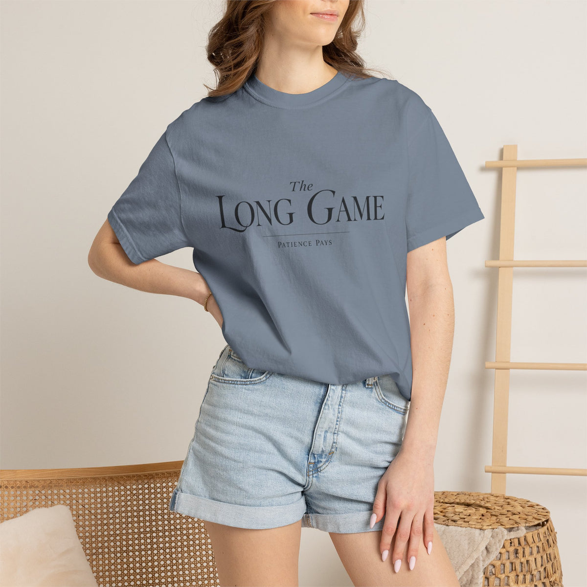 The Long Game T-Shirt — Minimalist Script Tee