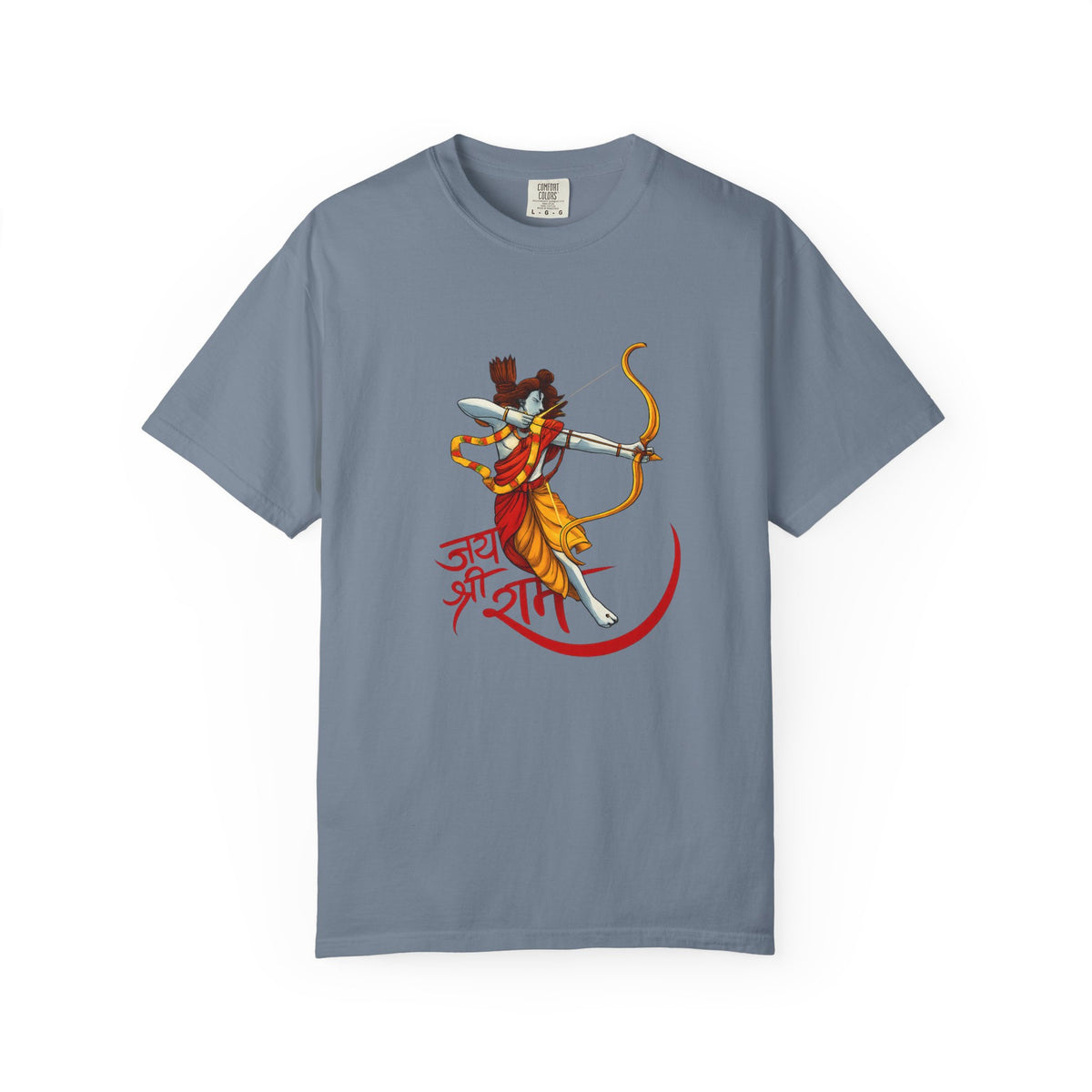 Ram Archer T-Shirt with ‘Jai Shri Ram’ Hindi Script — Hindu Festival & Devotional Tee