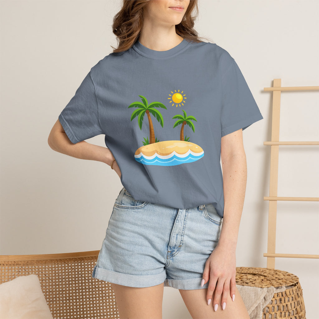 Island Paradise T-Shirt — Tropical Palm Tree Beach Graphic