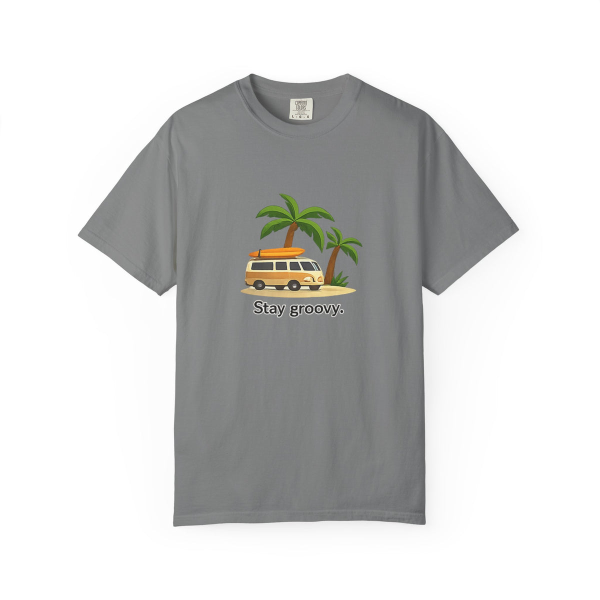 Vintage Surf Van T-Shirt – "Stay Groovy" Retro Beach Tee