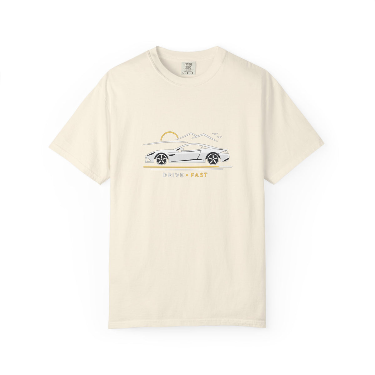 Drive Fast Sports Car T‑Shirt — Vintage Road Trip Graphic
