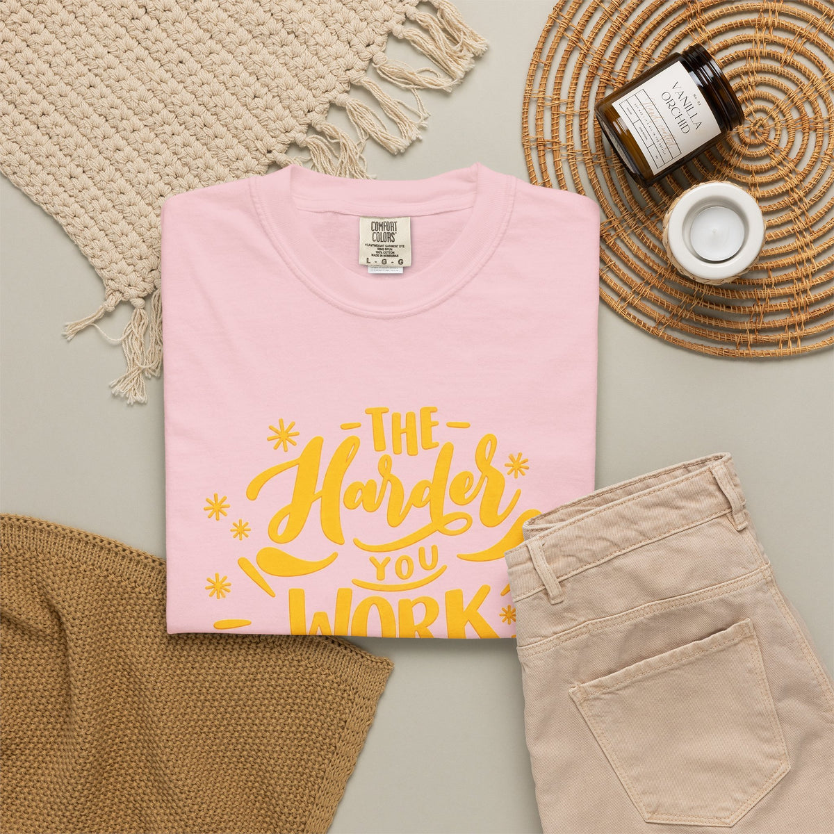Motivational T-Shirt — "The Harder You Work The Better You Get" Graphic Tee