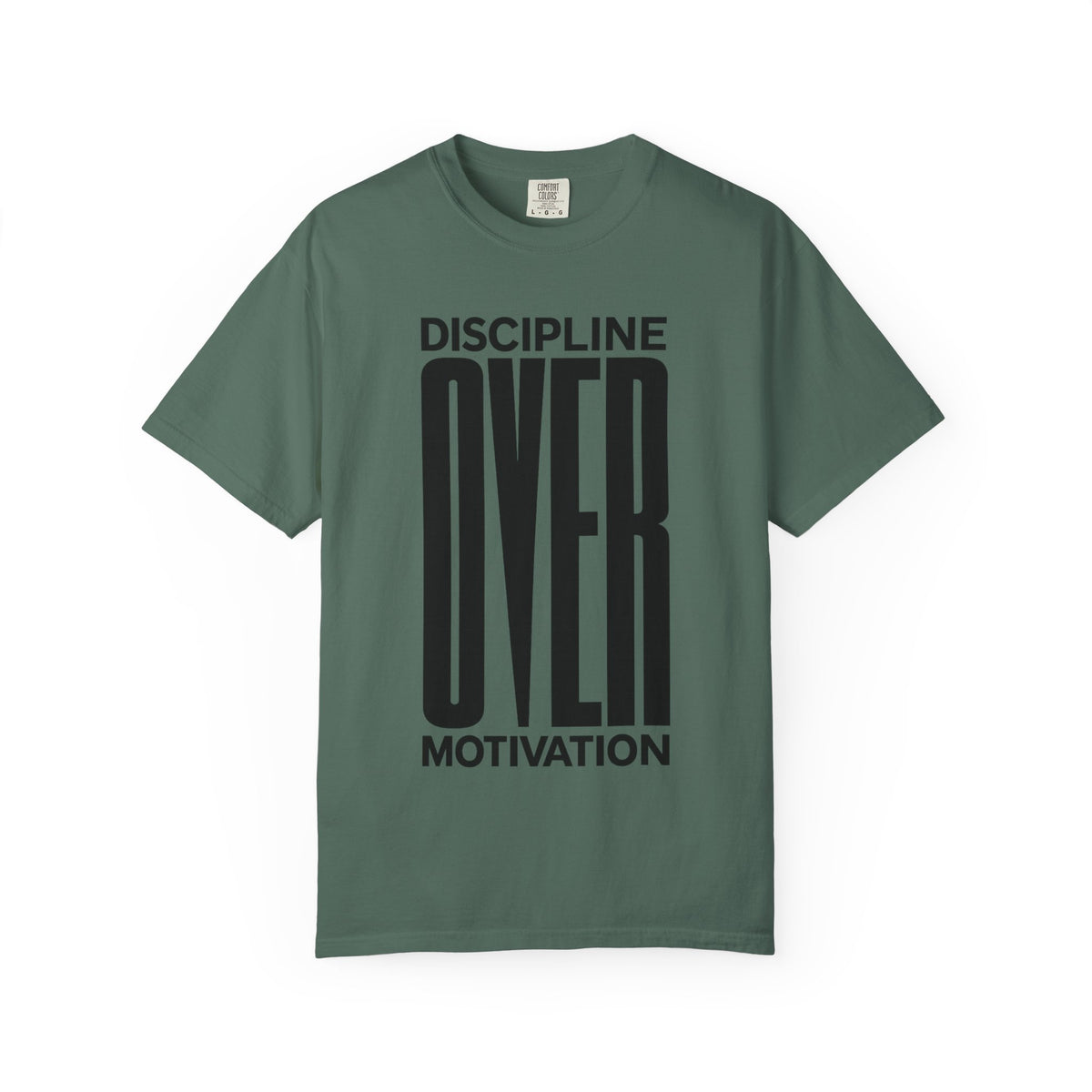 Discipline Over Motivation T-Shirt — Motivational Fitness Tee