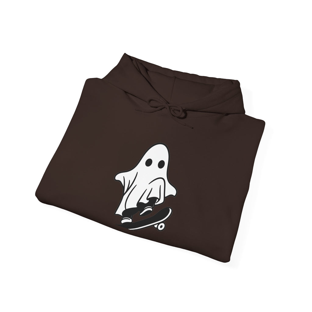 Ghost Skateboard Hoodie — Cute Skateboarding Ghost Graphic Sweatshirt