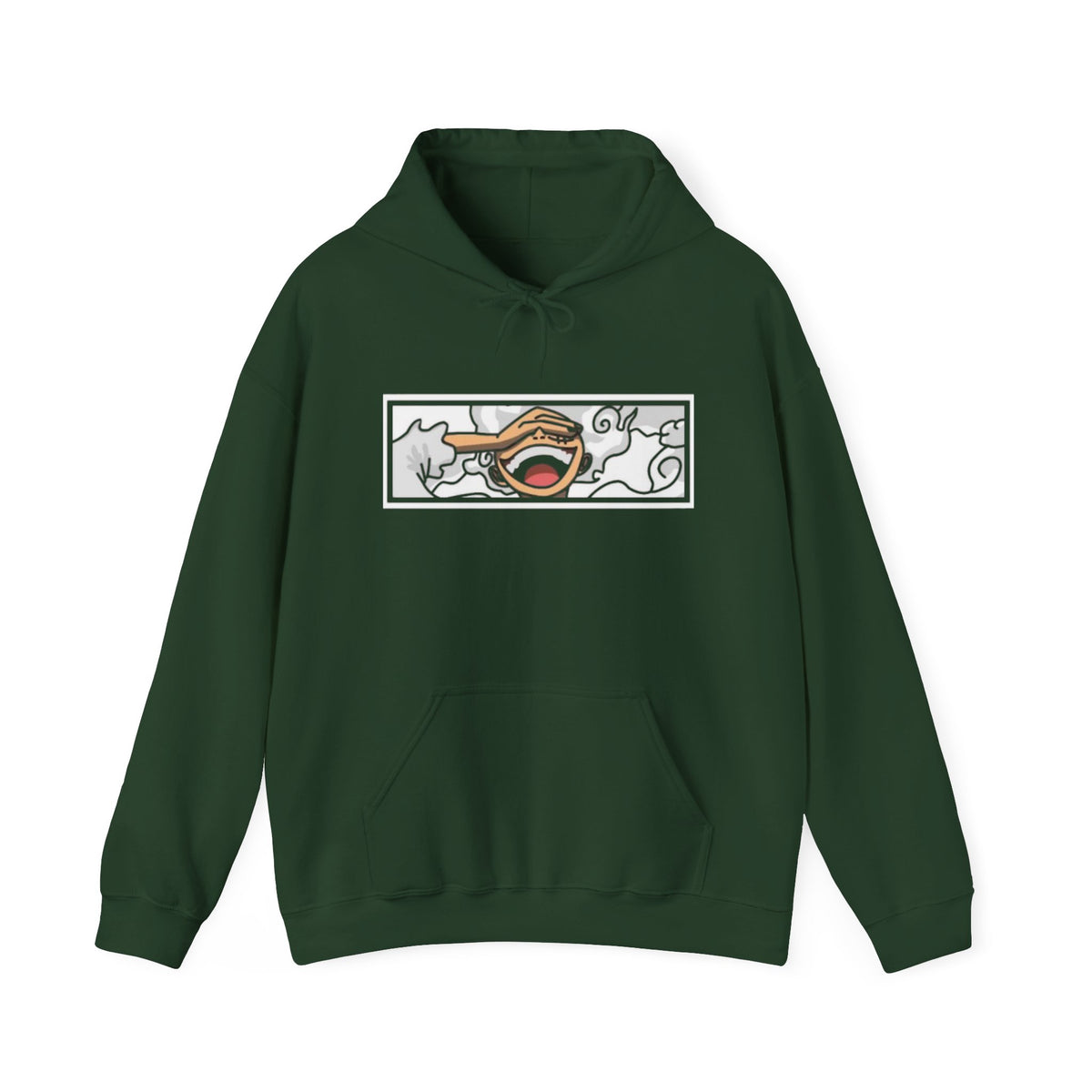 Laughing Mouth Graphic Hoodie — Anime Smile Streetwear Hoodie